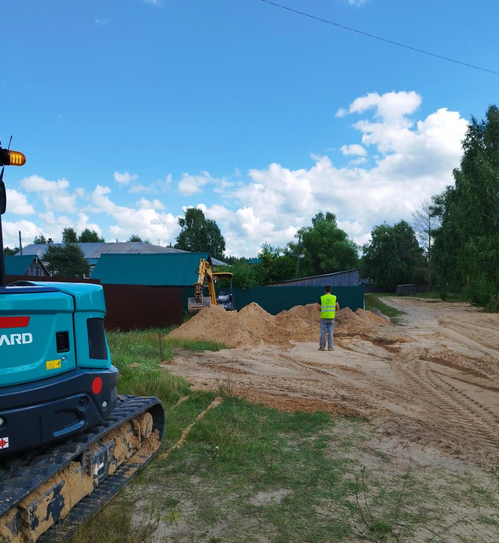 В пос. Золотково продолжаются работы по модернизации водопроводной сети